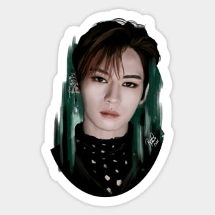 Lee Know - Stray Kids Maniac Illustration fanart Sticker